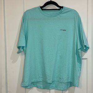 Never Worn Columbia PFG Women’s Short Sleeve T-Shirt Light Blue Size XL